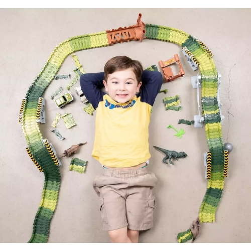 Ensemble STIM piste de course dinosaure de JitteryGit | cadeaux de Noël pour garçons de 3 4 5 6 7 8 à 8 ans