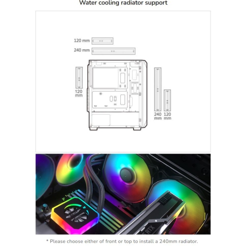 MX410 Mesh-G RGB PC Gaming Case Mid Tower|Mini ITX/Micro ATX/ATX|Cable Management|Tempered Glass Left Side Panel|Black