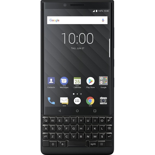 Refurbished - BlackBerry KEY2 Black Unlocked Android Smartphone BBF100-2 4G LTE, 64GB [Certified Refurbished]