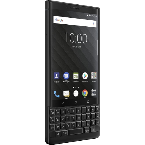 Refurbished - BlackBerry KEY2 Black Unlocked Android Smartphone BBF100-2 4G LTE, 64GB [Certified Refurbished]