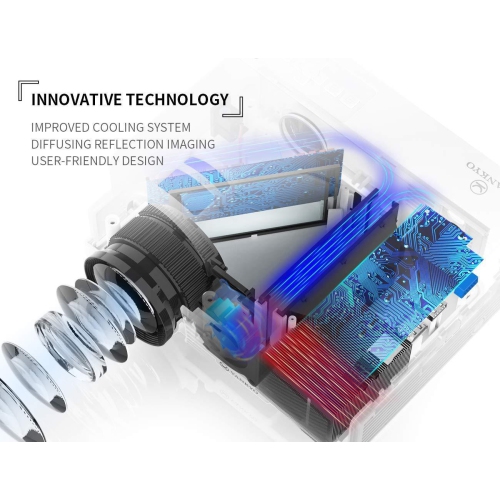 VANKYO Leisure 3 Mini Projector (1080P Supported - Screen Mirror)