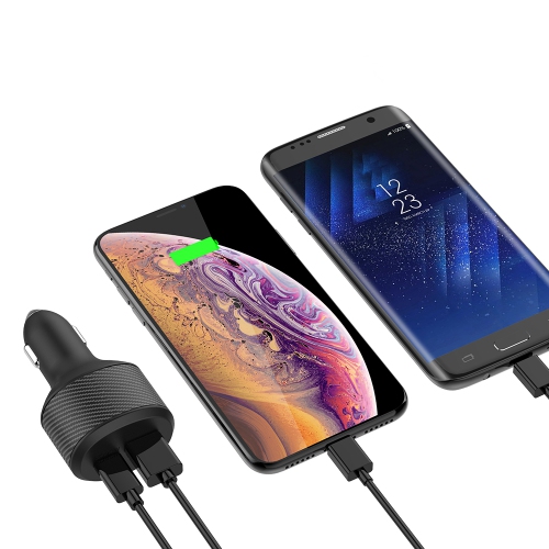 Stimula Lifestyle 108W 2 Port USB-C USB-A & QC 3.0 USB MacBook Pro iPad Pro AirPod Pro iPhone 10 11 12 13 14 15 16 17 Quick Charge Cigarette Car