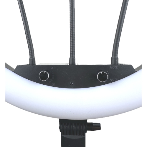 Vivider 18 Inch Dimmable 3200-5500K LED Ring Light with 6.2 FT 1.9 M Stand Lighting Kit for Smartphone Video Shooting Camera Photography, YouTube