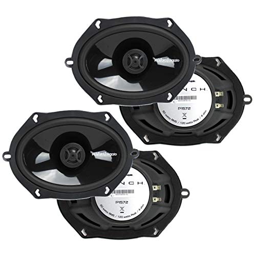 2 Pairs of Rockford Fosgate P1572 5x7" Punch Series 2-Way Coaxial Car Speakers