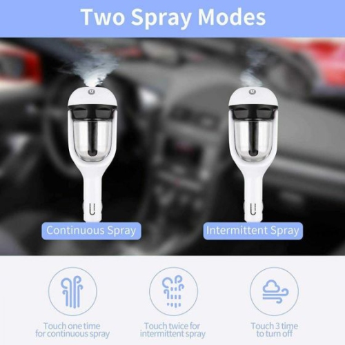ISTAR Car Air Freshener Oil Diffuser Car Steam Air Mist Diffuser Purifier Diffuser Aroma Maker Mini Fogger Car Humidifer Air Puriifer