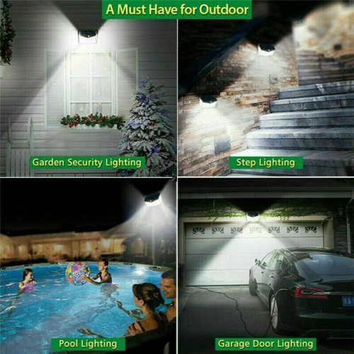 ISTAR Solar Motion Sensor Lights Outdoor, 208 LED Courtyard Wall Lights, Wireless Sensor Security Flood Lights, 270° Wide Angle Lighting, IP65