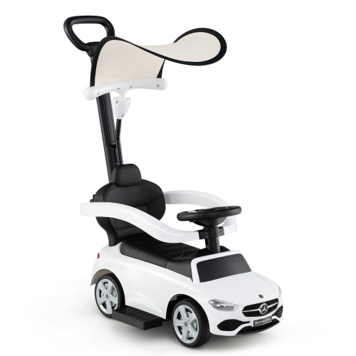 Costway 3 in 1 Ride on Push Car Mercedes Benz Toddler Stroller Sliding Car