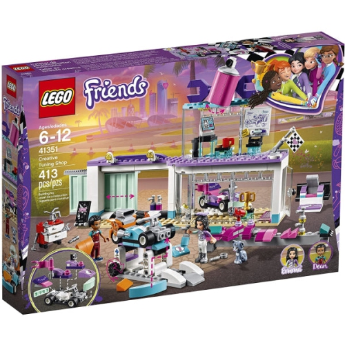 LEGO Friends Creative Tuning Shop 413 Piece Building Kit LEGO 41351 Ages 6 12