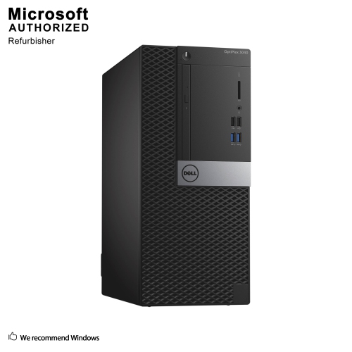 DELL  Refurbished (Good) - Optiplex 3040 Mini Tower, Intel Quad Core I5-6500 Up to 3.6 Ghz, 8G Ddr3L Ram, 256G SSD, DVDrw, Wifi, Bluetooth, Windows