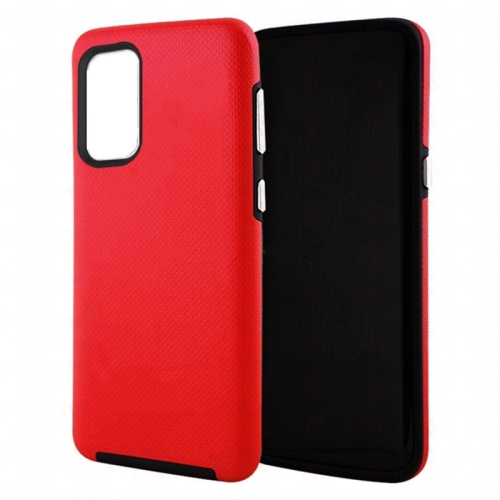 【CSmart】 Slim Fitted Hybrid Hard PC Shell Shockproof Scratch Resistant Case Cover for Samsung Galaxy A32 5G, Red