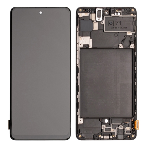 ESOURCE PARTS  Replacement Oled Display Touch Screen Digitizer Assembly + Frame for Samsung Galaxy A71 (Sm-A715W/2020) 6.7 - All Colors