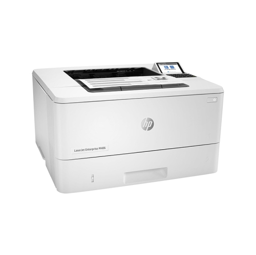 HP LaserJet M406dn Monochrome Desktop Laser Printer - White -