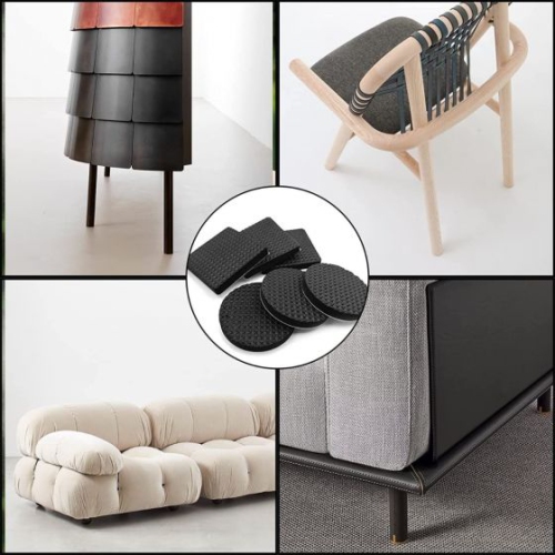 ISTAR Non Slip Felt Furniture Pads Great Furniture Pads Best Furniture Grippers - Rubber Feet - Floor Protectors - Non Skid Pads for Keep in Place