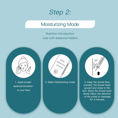 ISTAR Ultrasonic Skin Scrubber Spatula, Blackhead Remover Pore Cleaner with 4 Modes, Facial Scrubber Spatula, Comedones Extractor for Facial Deep