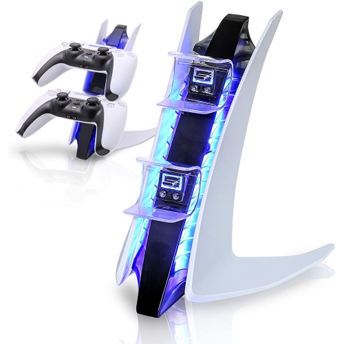 PS5 Controller Charger, Playstation 5 Controller Charging Station with LED Light - axGear