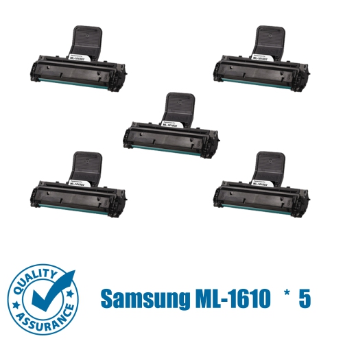 Printer Pro™ 5 Pack Samsung ML-1610D2(ML1610/1610) Compatible Black Toner Cartridge- ML1610/2010/2510/2570/2571/SCX4521F/4321