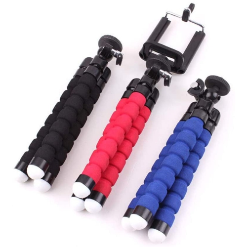 Flexible Mini Phone Tripod Sponge Octopus for Mobile & Camera, Red