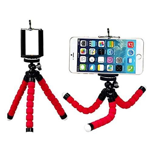 Flexible Mini Phone Tripod Sponge Octopus for Mobile & Camera, Blue