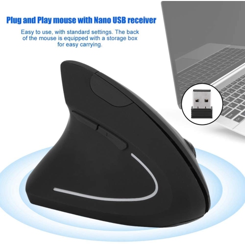 SAMA Wireless Vertical Mouse Left-Handed 2.4GHz USB Ergonomic