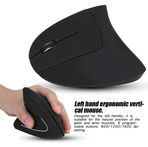 SAMA Wireless Vertical Mouse Left-Handed 2.4GHz USB Ergonomic