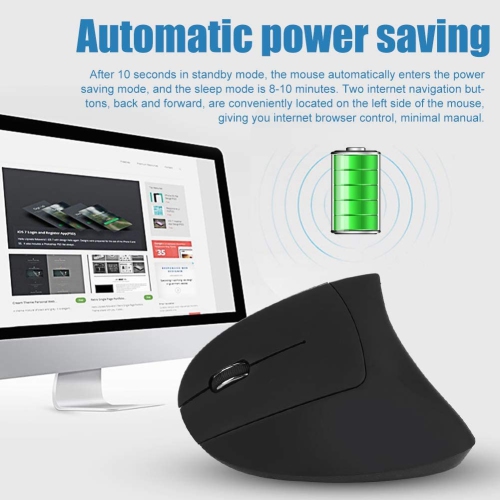 SAMA Wireless Vertical Mouse Left-Handed 2.4GHz USB Ergonomic