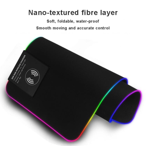 SAMA High quality extended large gaming mouse pads led RGB with 10w wireless charger