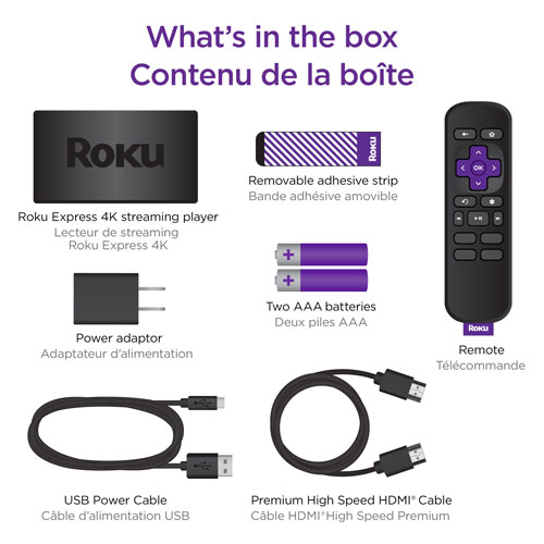 Roku Express 4K Media Streamer with Remote
