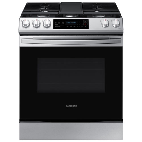 Samsung 30" 6.0 Cu. Ft. Fan Convection 5-Burner Gas Range - SSl - Open Box - Perfect Condition