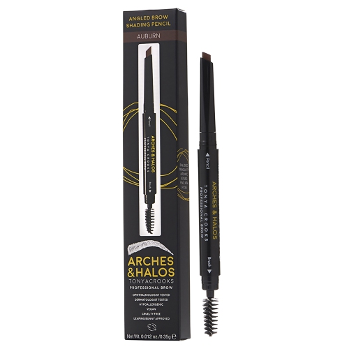 Angled Brow Shading Pencil - Auburn by Arches and Halos for Women - 0.012 oz Eyebrow Pencil