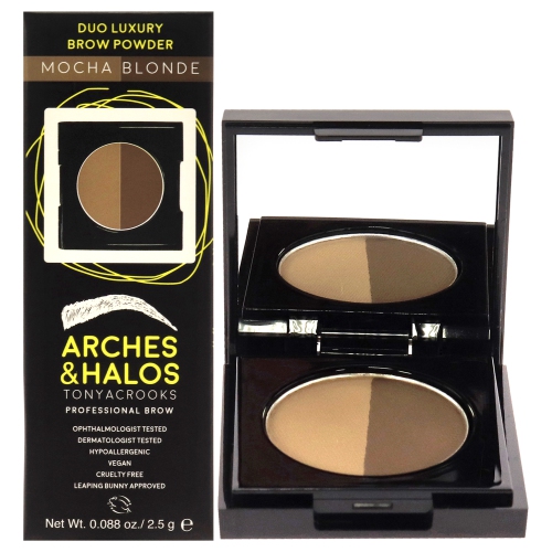 Duo Luxury Brow Powder - Mocha Blonde by Arches and Halos for Women - 0.088 oz Eyebrow