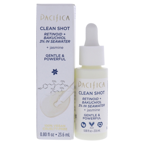 PACIFICA  Clean Shot Retinoid And Bakuchiol 3 Percent In Seawater By for Unisex - 0.8 OZ Serum