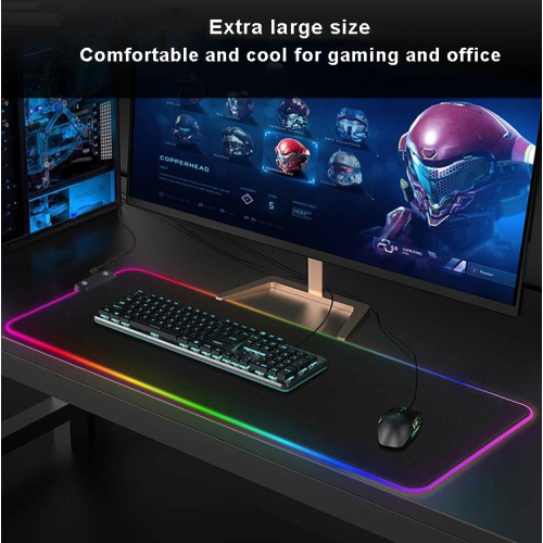 SAMA non-slip waterproof extra large RGB gaming mouse pad LED RGB