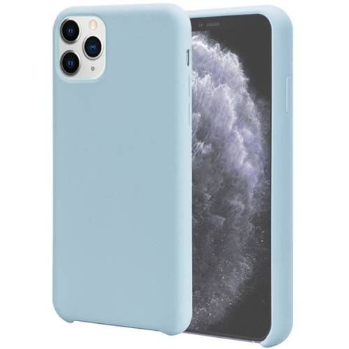 【CSmart】 Premium Silm Soft Liquid Silicone Gel Rubber Back Case Back Cover for iPhone 11 Pro Max, Light Blue