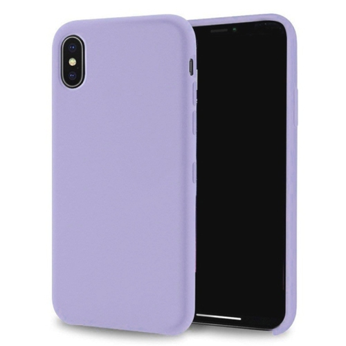 【CSmart】 Premium Silm Soft Liquid Silicone Gel Rubber Back Case Back Cover for iPhone Xr, Light Purple