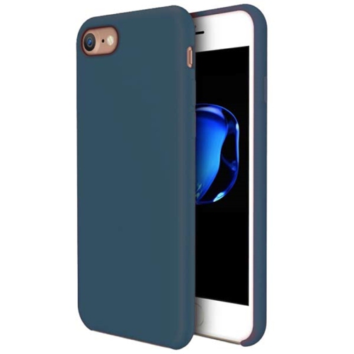 【CSmart】 Premium Silm Soft Liquid Silicone Gel Rubber Back Case Back Cover for iPhone 7 / 8 / SE 2020, Navy