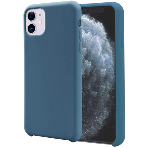 【CSmart】 Premium Silm Soft Liquid Silicone Gel Rubber Back Case Back Cover for iPhone 11, Navy