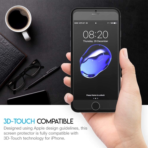 2 PACK OF WINGOMART Premium Tempered Glass Screen Protector for iPhone 8/7/6s/6 iphone SE 2 / SE- 4.7 Inch