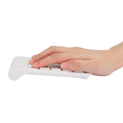 Wireless 18 Keys Numeric Keypad, White