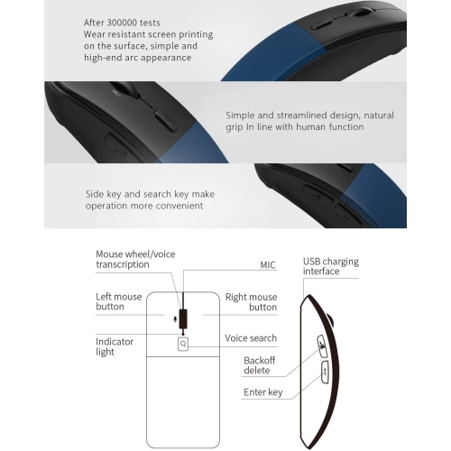 SAMA Intelligent Translation Mouse Blue color