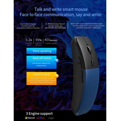 SAMA Intelligent Translation Mouse Blue color
