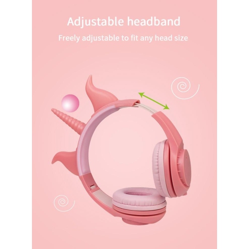 SAMA Kids light up cat ear Headset 3.5mm , Pink