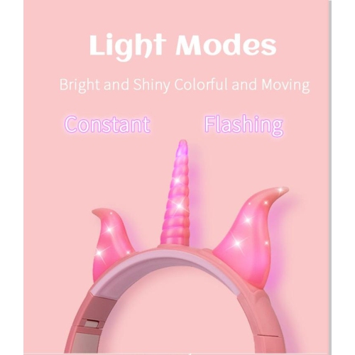 SAMA Kids light up cat ear Headset 3.5mm , Pink