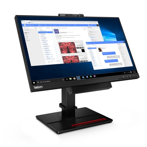 ThinkCentre TIO24Gen 4 21.5-inch WLED FHD- Monitor with Webcam, Speaker and Mic