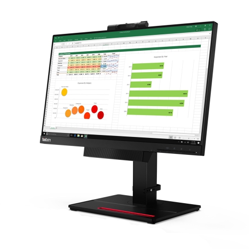 ThinkCentre TIO24Gen 4 21.5-inch WLED FHD- Monitor with Webcam, Speaker and Mic