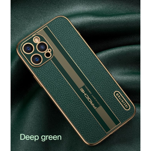 Étui luxe souple silicone antichoc arrière cuir polyuréthane pour iPhone 12/12 Pro