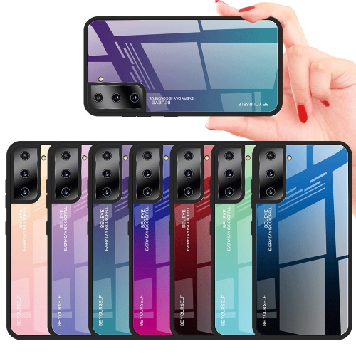 Gradient Tempered Glass Phone Case Cover For SAMSUNG S21