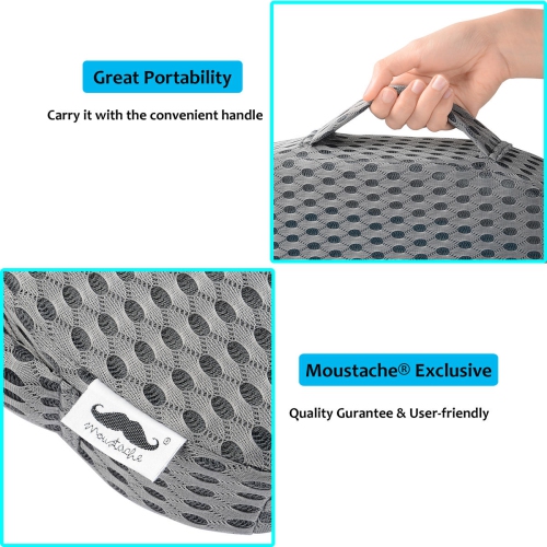 Coussin de siège en mousse à mémoire de forme Cool Gel, 450 mm x 370 mm x 71 mm, à utiliser avec une chaise de bureau, un siège de voiture, un