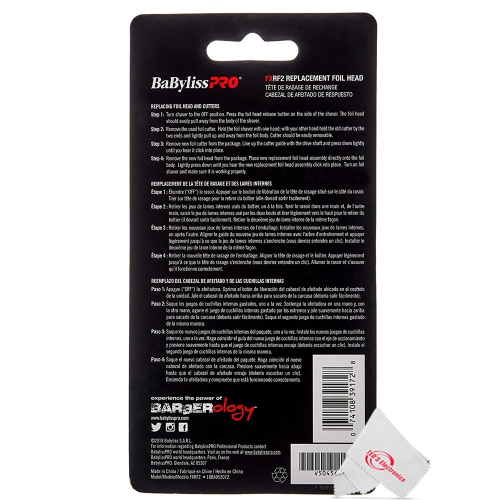 BaBylissPRO Silver Double Replacement Foil and Cutters #FXRF2