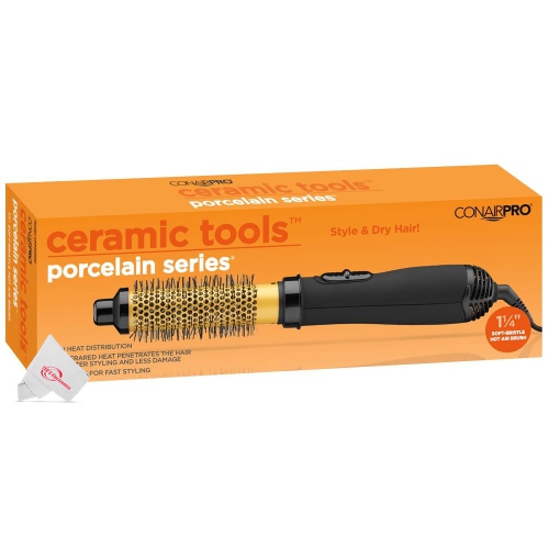 Conair Pro Ceramic Tools Porcelain Series 1.25 Inch 1000W Hot Air Brush