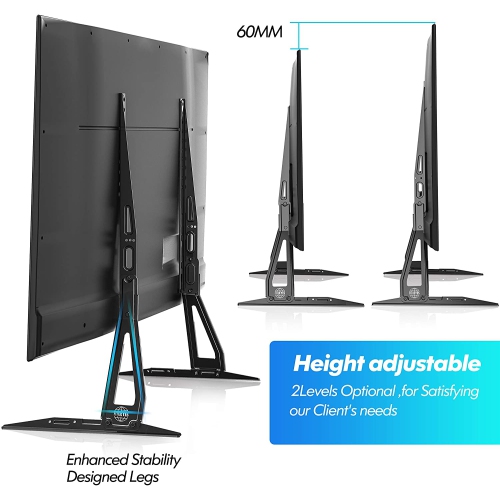 FITUEYES TV Leg for 32 to 60 inch Flat Screen TV Stand Base on Table , MAX VESA 600x400mm